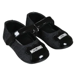 Zwarte Ballerina Schoenen met Klittenband