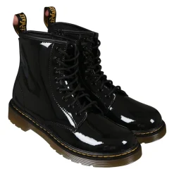 Zwarte Biker Boots met Lakleer