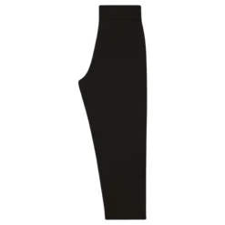 Zwarte broek met metalen logo