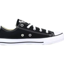 Zwarte Canvas Lage Sneakers