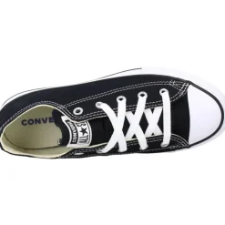 Zwarte Canvas Lage Sneakers