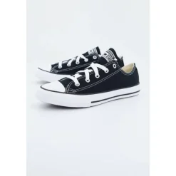 Zwarte Canvas Lage Sneakers