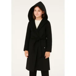 Zwarte capuchonjas voor meisjes