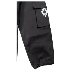 Zwarte Cargo Broek met Logo Patch