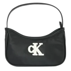 Zwarte Casual Tas met Monogram Borduurwerk