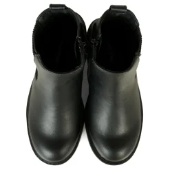 Zwarte Enkellaarzen met Logodetail