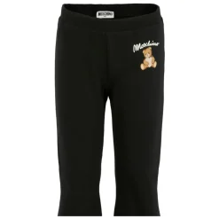 Zwarte Flared Leggings met Teddybeer