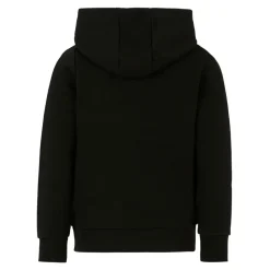 Zwarte Fleece Katoenen Hoodie