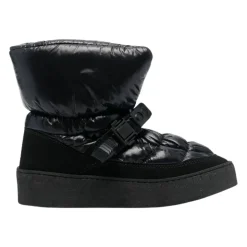 Zwarte Gewatteerde Nylon Laarzen