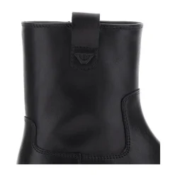 Zwarte Glanzende Leren Laarzen