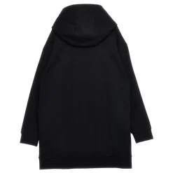 Zwarte Hoodie met Reliëflogo