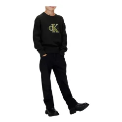 Zwarte Jersey Sweatshirt voor Kinderen