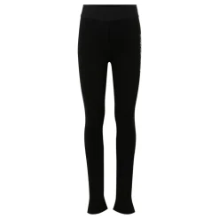 Zwarte Katoenmix Logo Leggings