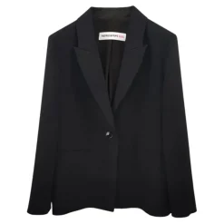 Zwarte Kinderjas met Reverskraag