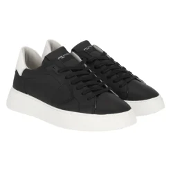 Zwarte kindersneakers met platformszool