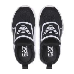 Zwarte kindersneakers met zijlogo