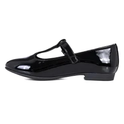 Zwarte Lakleren Ballerina's met Iconische Gesp