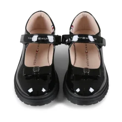 Zwarte Lakleren Ballerina met Strik