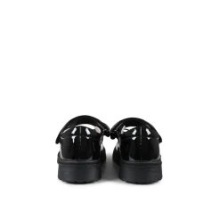 Zwarte Lakleren Ballerina met Strik