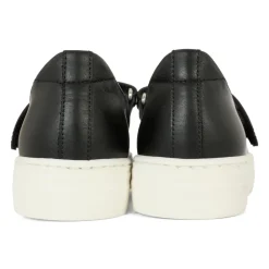 Zwarte leren ballerina's met Teddy Bear-patch