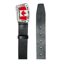 Zwarte Leren Kinderriemen