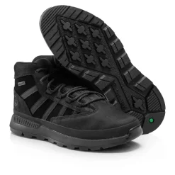 Zwarte leren sneakers