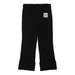 Zwarte Logo Appliqué Kinderbroek