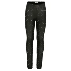 Zwarte Mesh Strass Leggings
