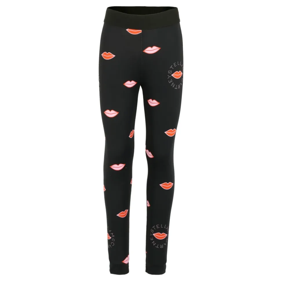 Zwarte Mond Print Leggings