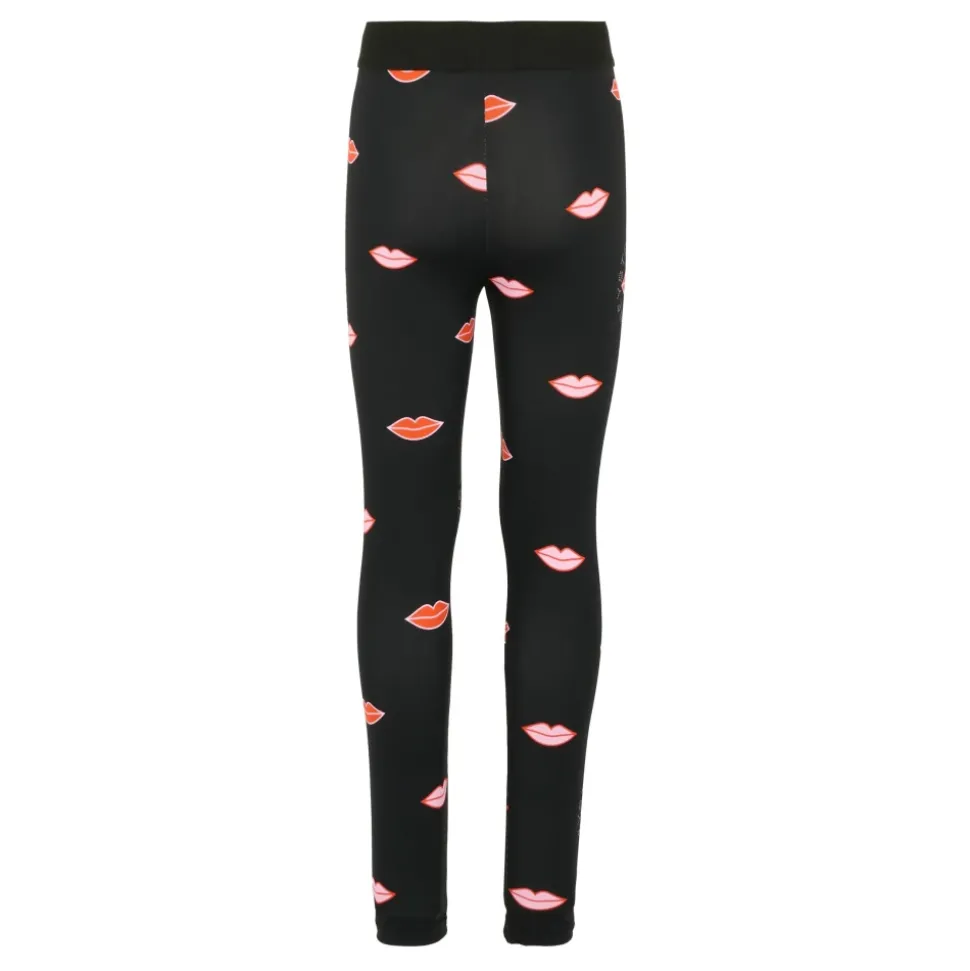 Zwarte Mond Print Leggings