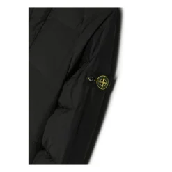 Zwarte Nylon Junior Jas met Afneembare Logo Badge