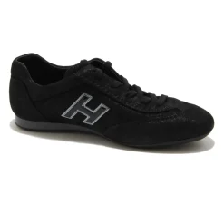 Zwarte Olympia Kinderschoenen met Glitter