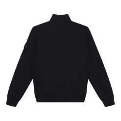 Zwarte Polos & Sweatshirt met Half-Zip