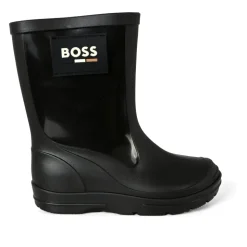 Zwarte regenlaarzen met antislipzool
