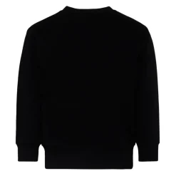 Zwarte Ronde Hals Sweatshirt met Logo Print