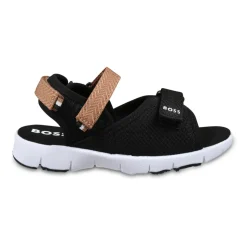 Zwarte sandalen met enkelbandje