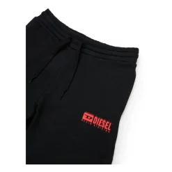 Zwarte Shorts met Elastische Tailleband en Trekkoord