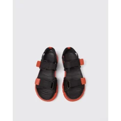 Zwarte sport sandalen voor kinderen