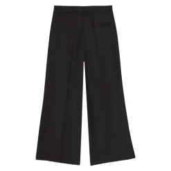 Zwarte sport-chique broek met zijstrepen