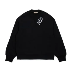 Zwarte Sweatshirt met Applicatie