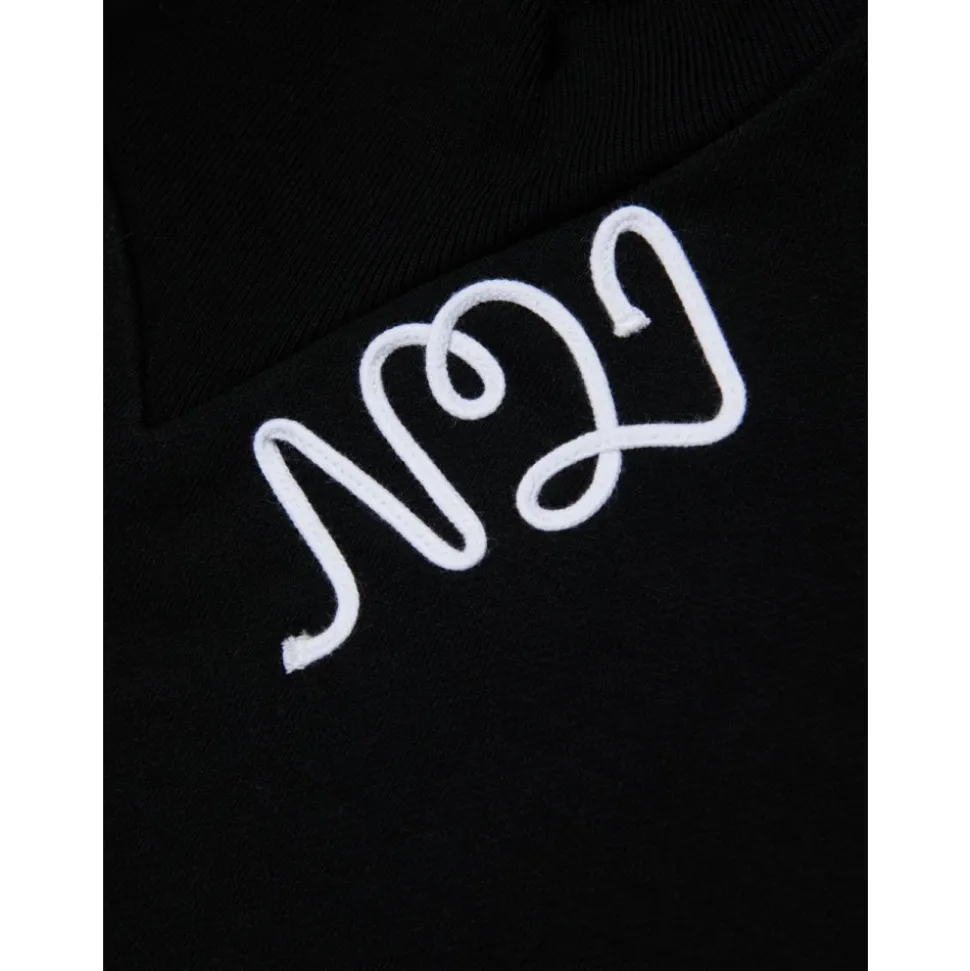 Zwarte Sweatshirt met Applicatie