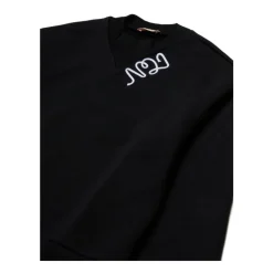 Zwarte Sweatshirt met Applicatie