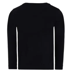 Zwarte Teddybeer Print Longsleeve T-Shirt