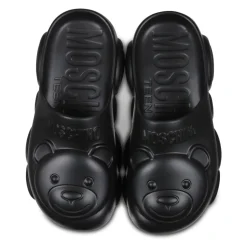 Zwarte Teddybeer Rubberen Muiltjes