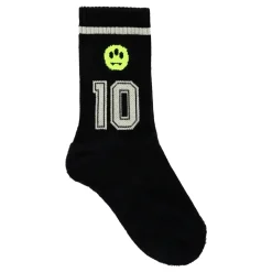 Zwarte Terry Sokken met Smiley