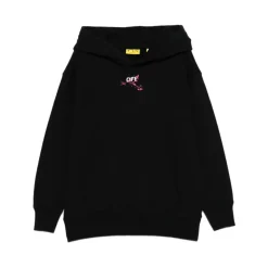 Zwarte Verfspatten Hoodie Sweatshirt