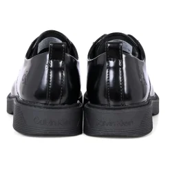 Zwarte Veterschoenen met Rubberen Zool