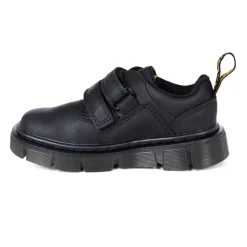 Zwarte Wyoming Leren Loafers met Velcro