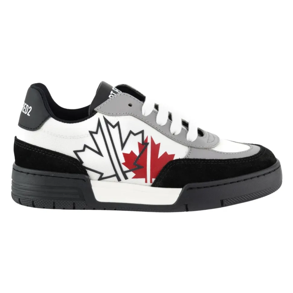 Zwart/Wit Leren Kinderschoenen