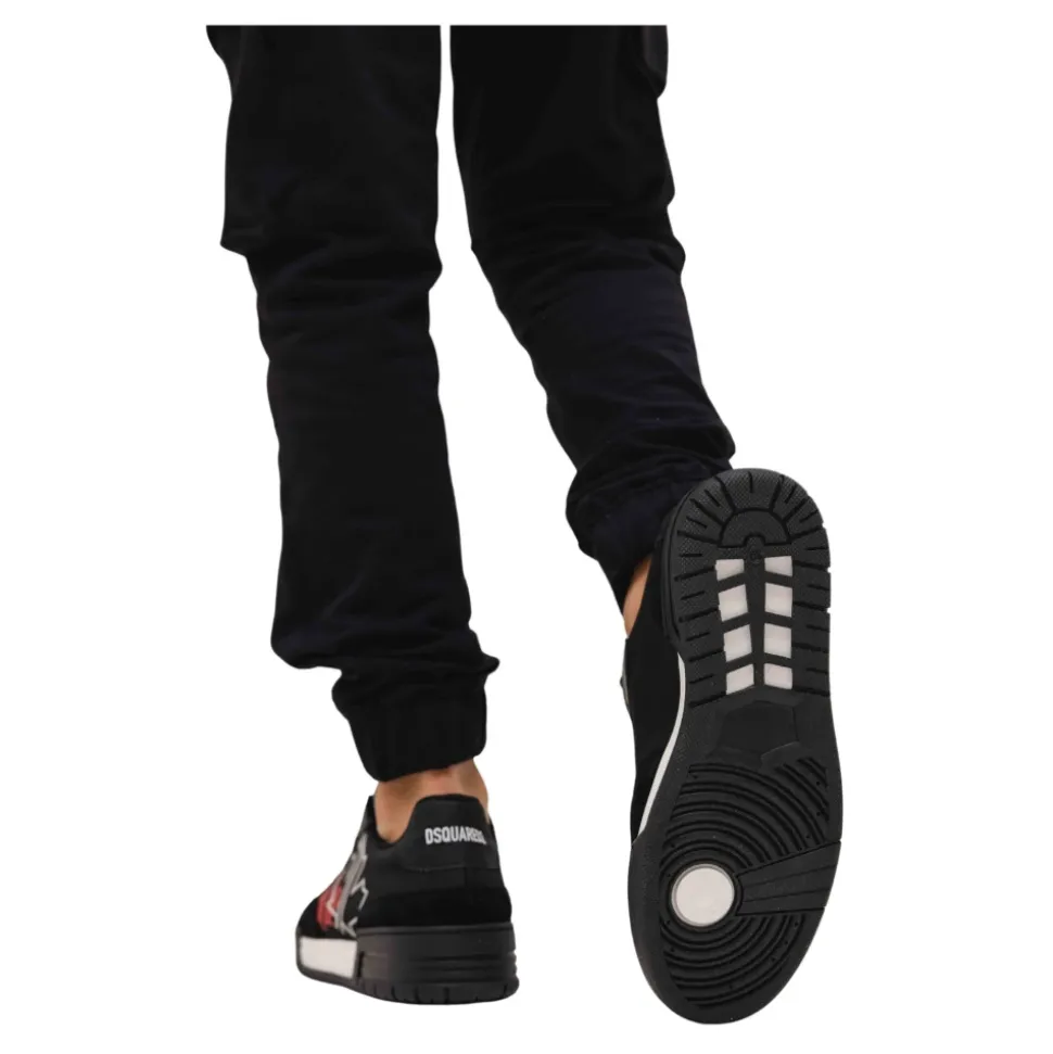 Zwart/Wit Leren Kinderschoenen